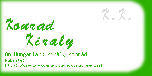 konrad kiraly business card